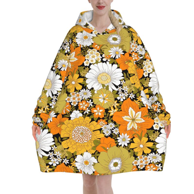 Sherpa Hoodie Fleece - Sudadera con capucha estilo Hippie con