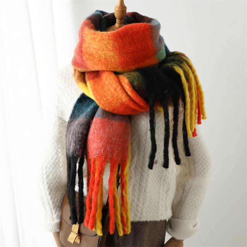 Nuevo Bufanda de Cuadros para  - Wool Scarf Men reseña y precio